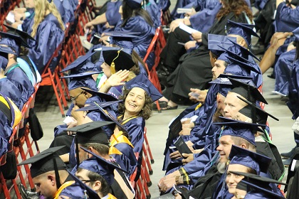 Joan at NWTC graduation