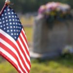 Blog photo of flag and grave for Memorial Day