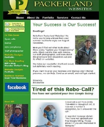 Packerland Newsletter with strong headlines