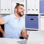 Man with sore back to demonstrate worker's comp claim